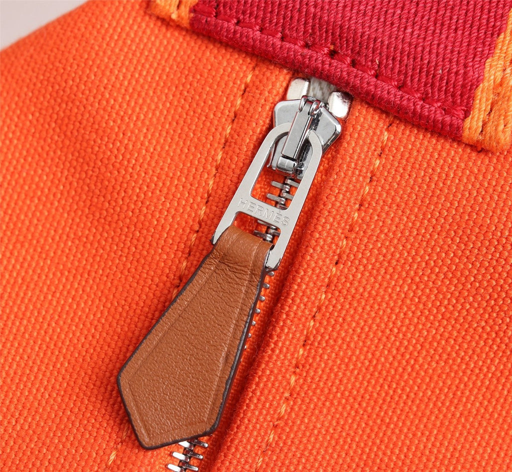 Hermes Bride-A-Brac 25 Orange Canvas