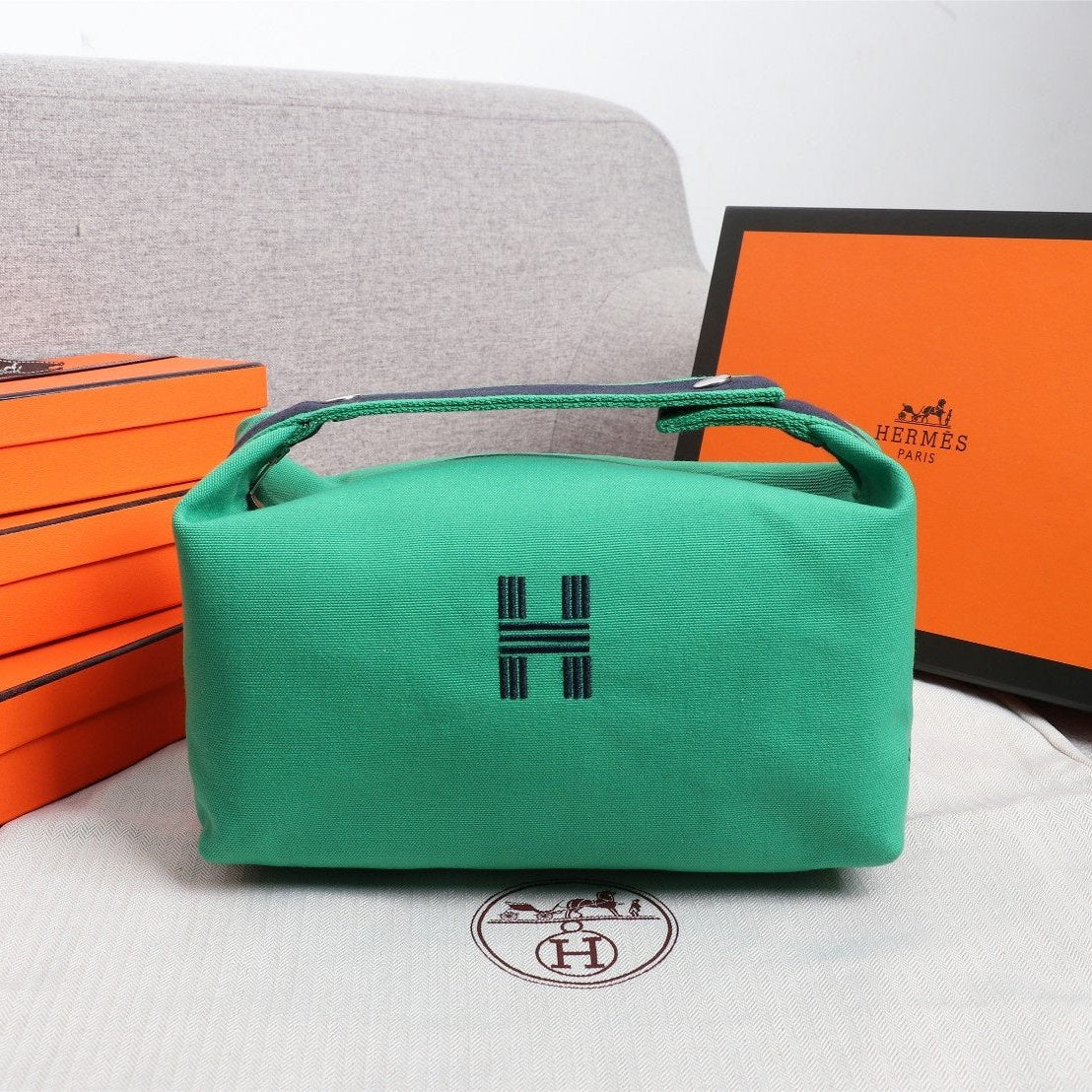 Hermes Bride-A-Brac 21 Jade Canvas