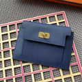 Hermes Kelly Pocket 13.5 Blue Epsom Ghw