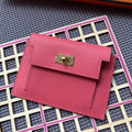 Hermes Kelly Pocket 13.5 Dark Pink Epsom Ghw