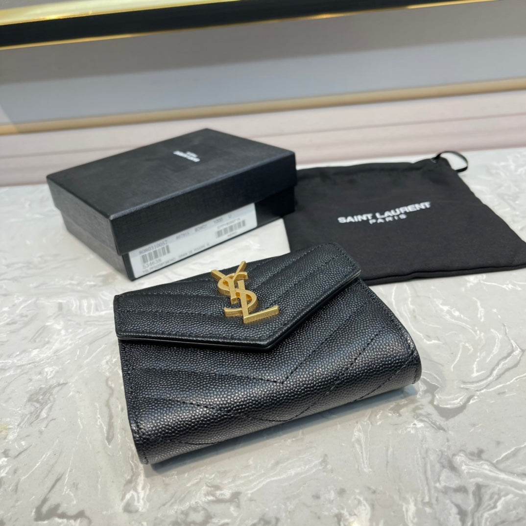 Monogram 12 Black Calfskin Card Holder