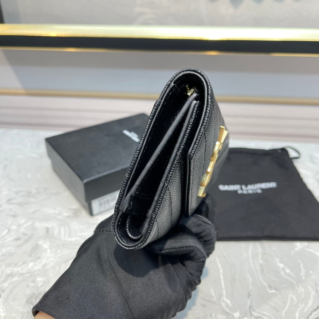 Monogram 12 Black Calfskin Card Holder