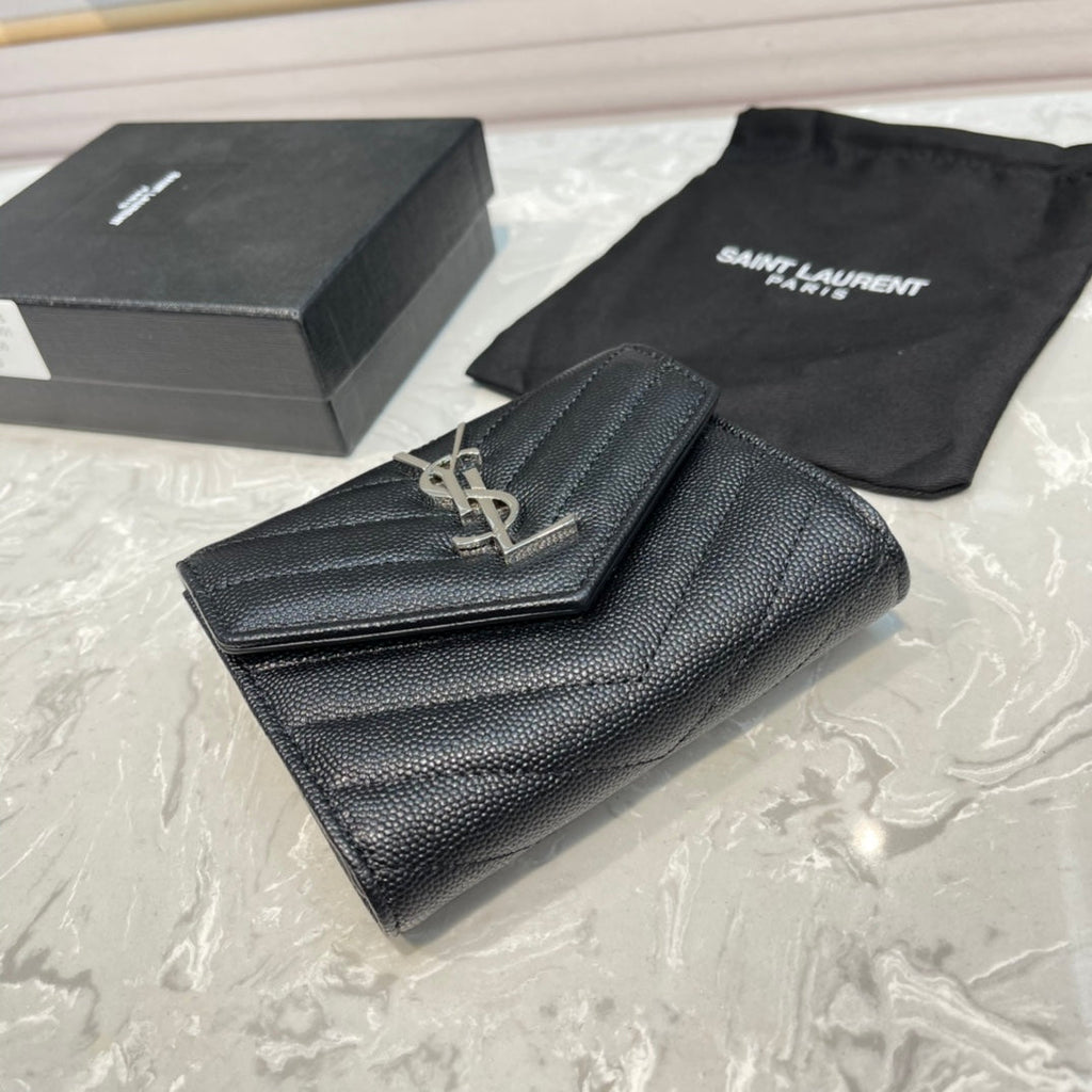 Monogram 12 Full Black Calfskin Card Holder