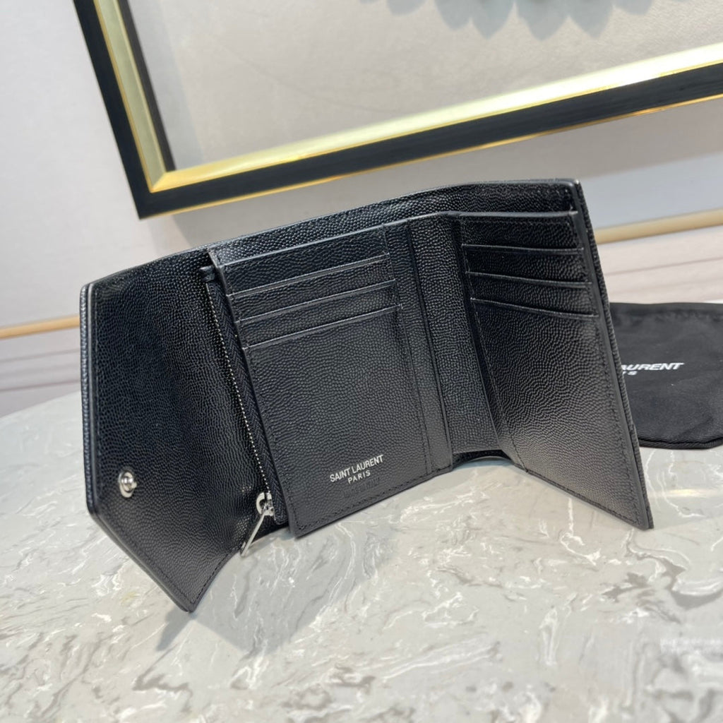 Monogram 12 Full Black Calfskin Card Holder