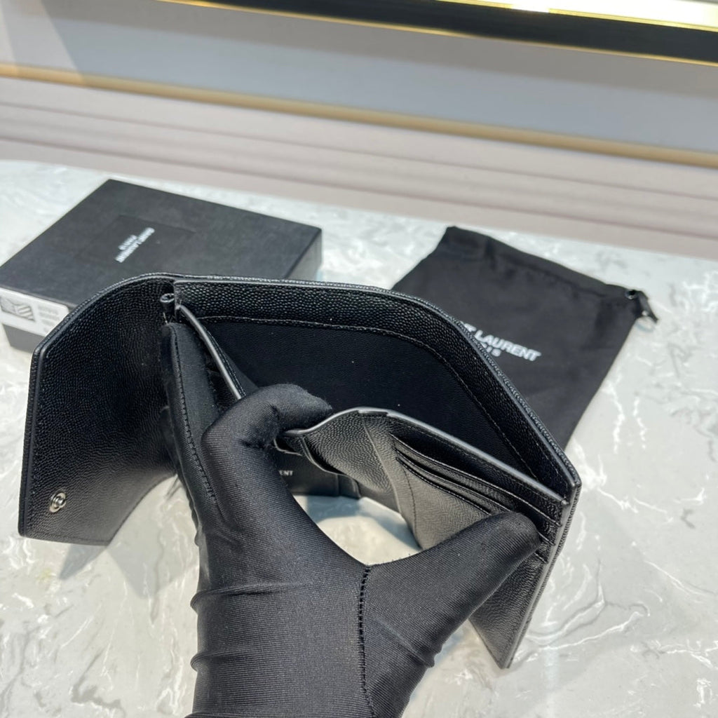 Monogram 12 Full Black Calfskin Card Holder