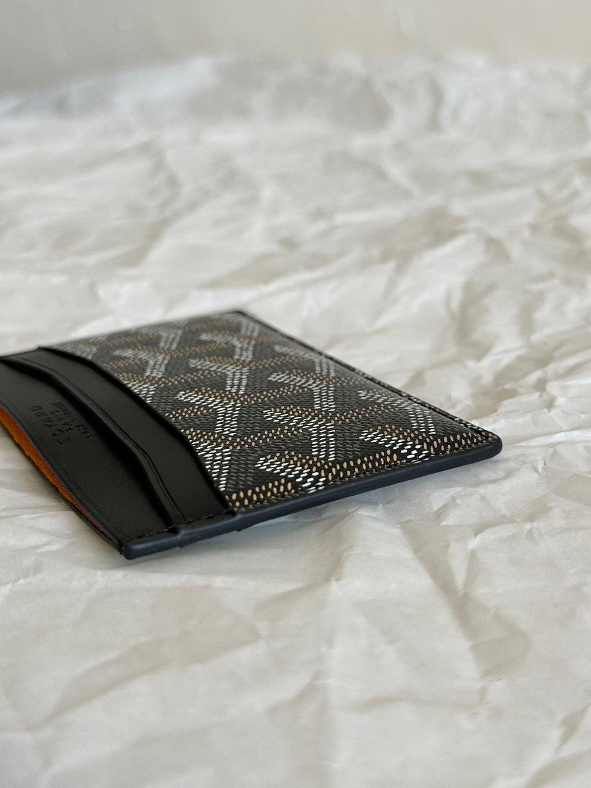 Goyard Saint-Sulpice Card Wallet 10 in Black Goyardine Canvas