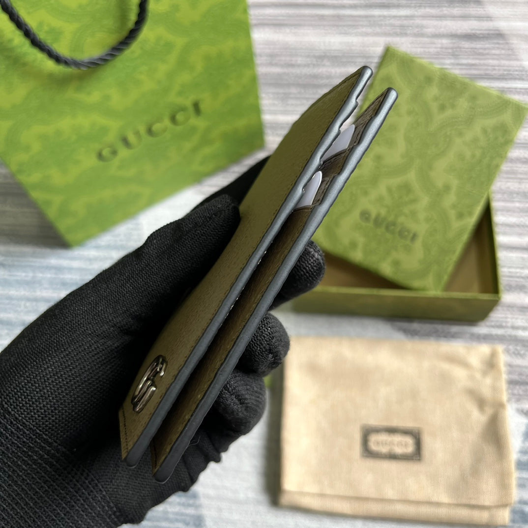 Gucci Marmont 12 Long Wallet in Mocha Brown Calfskin
