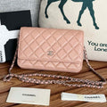 Chanel WOC Entrupy 19 Bag in Light Pink Calfskin