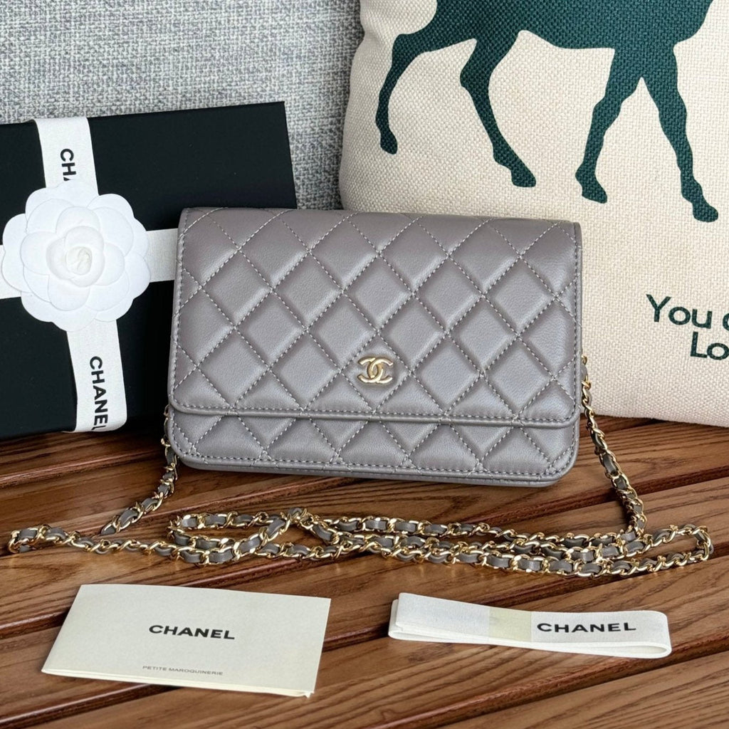Chanel WOC Entrupy 19 Bag in Spanish Grey Calfskin