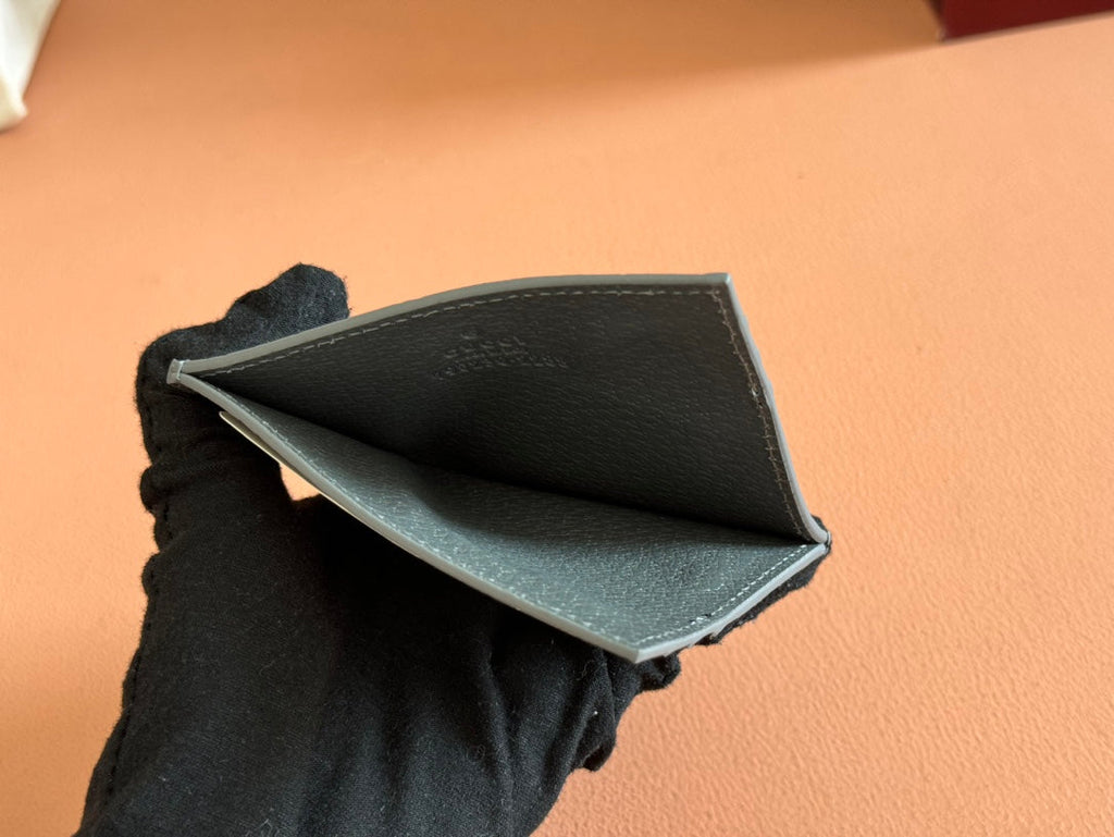 Gucci Card Case 10 in Grey Calfskin