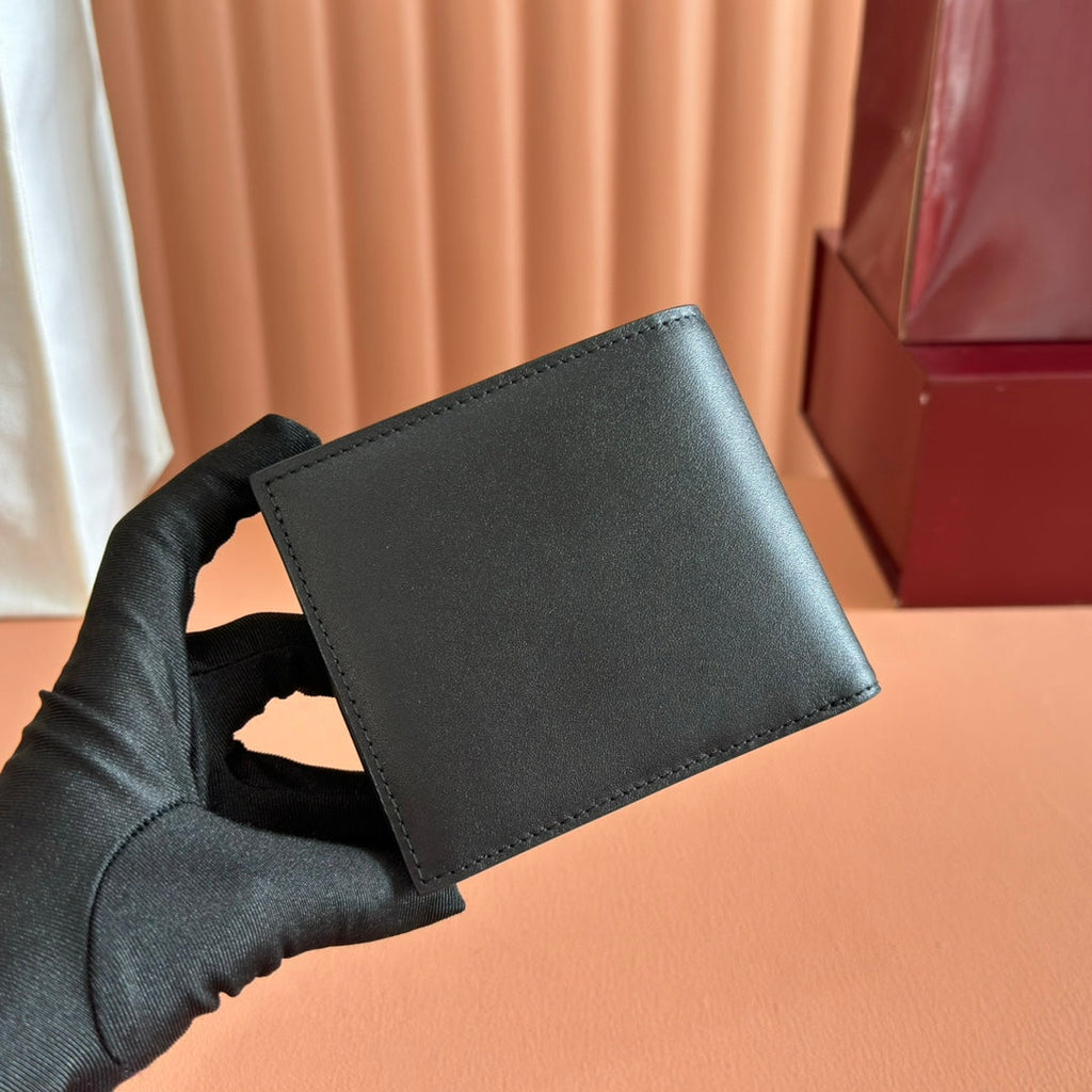 Gucci 25S Marmont Wallet Bag 11 in Black Calfskin Silver Hardware