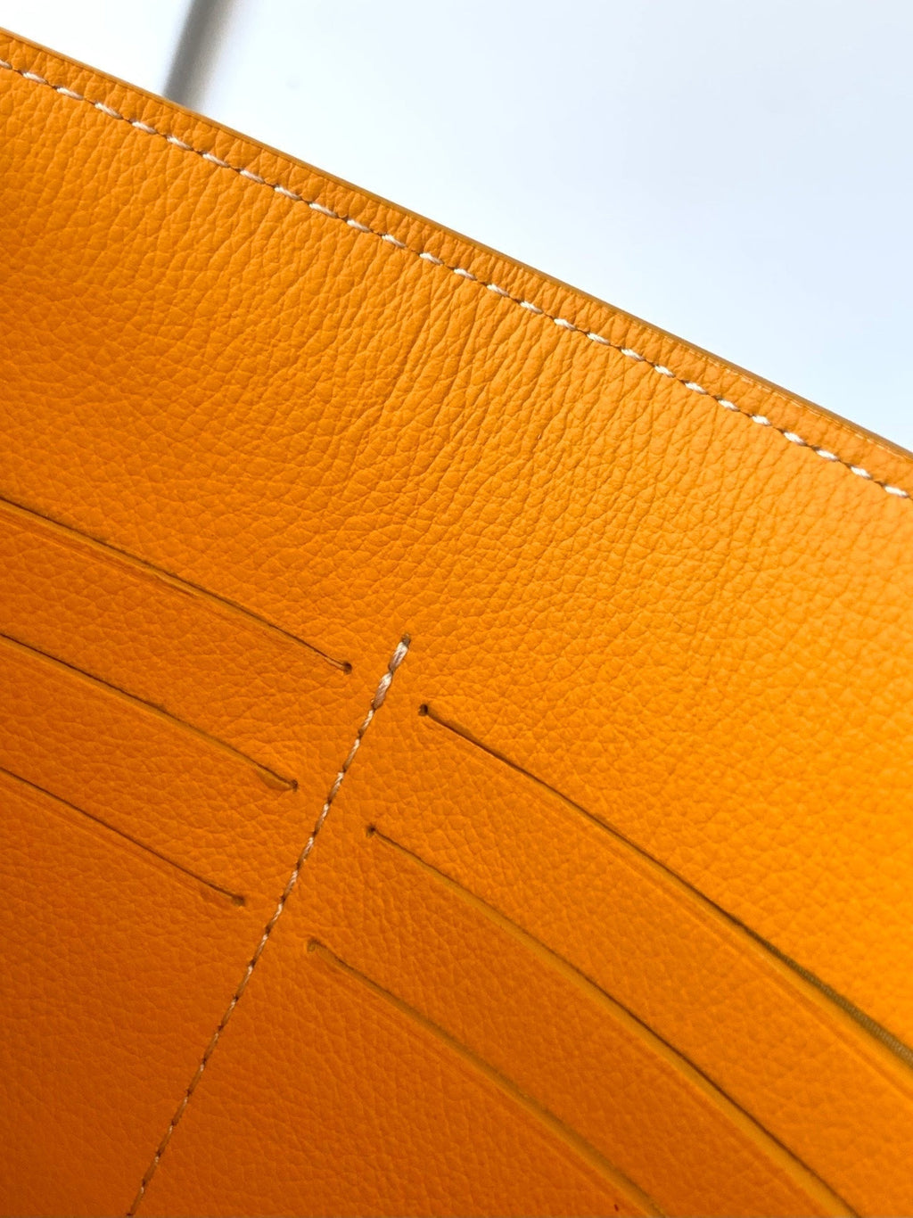 Goyard Chypre Wallet-Pouch 21 in Yellow Goyardine Canvas and Calfskin