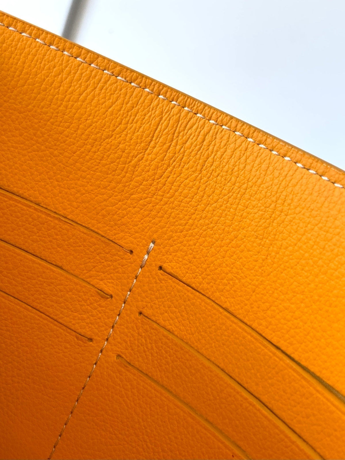 Goyard Chypre Wallet-Pouch 21 in Yellow Goyardine Canvas and Calfskin
