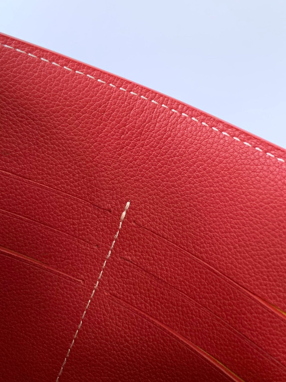 Goyard Chypre Wallet-Pouch 21 in Classic Red Goyardine Canvas and Calfskin