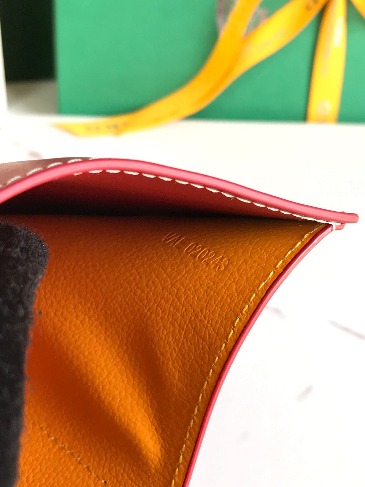 Goyard Saint-Gabriel Wallet 12 in Classic Red Calfskin and Goyardine Canvas