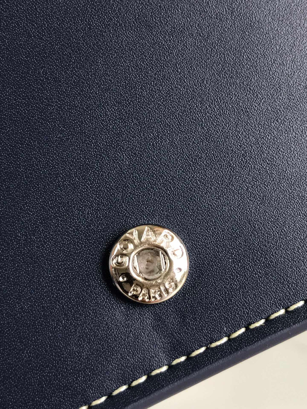 Goyard Richelieu Wallet 19 in Navy Blue Goyardine Canvas