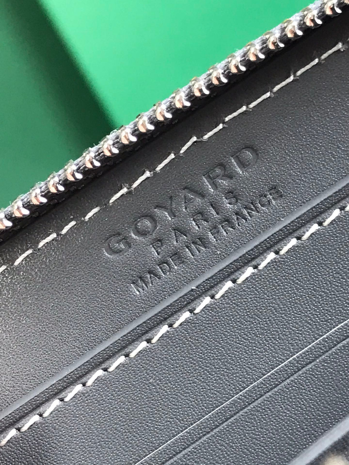 Goyard Matignon Mini Wallet 11 in Gray Goyardine Canvas and Calfskin