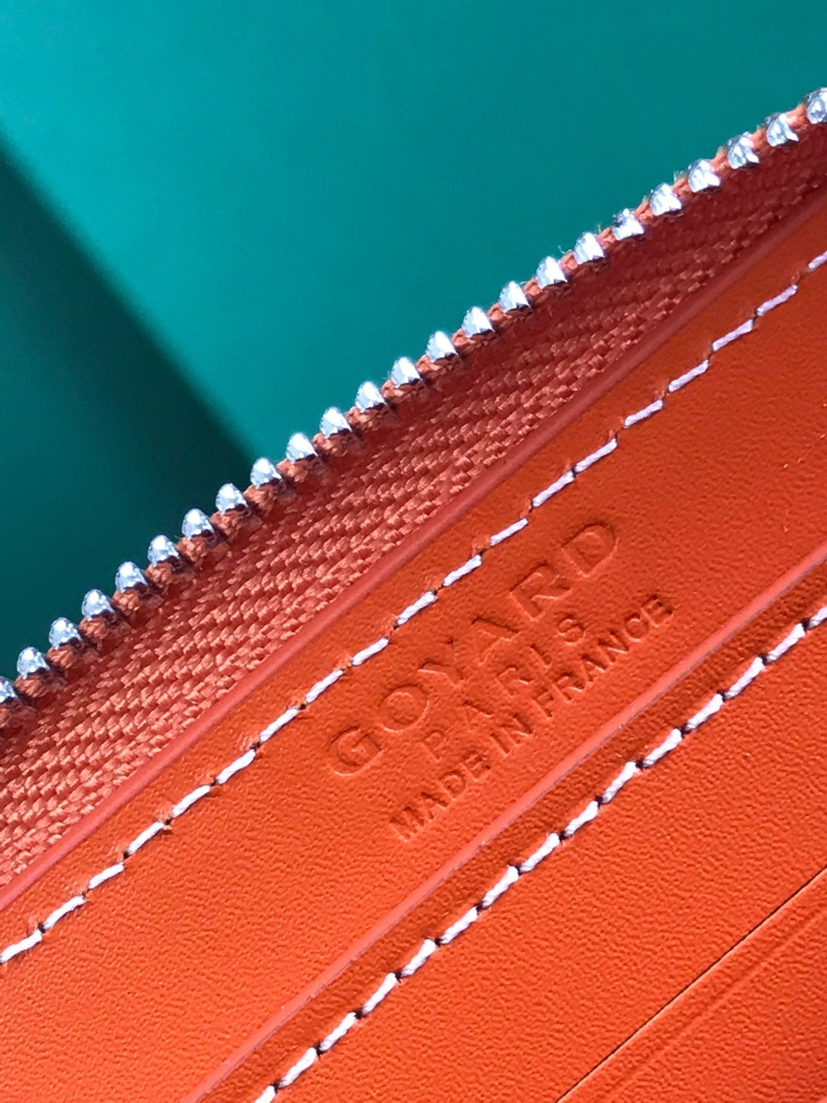 Goyard Matignon Mini Wallet 11 in Orange Goyardine Canvas and Calfskin
