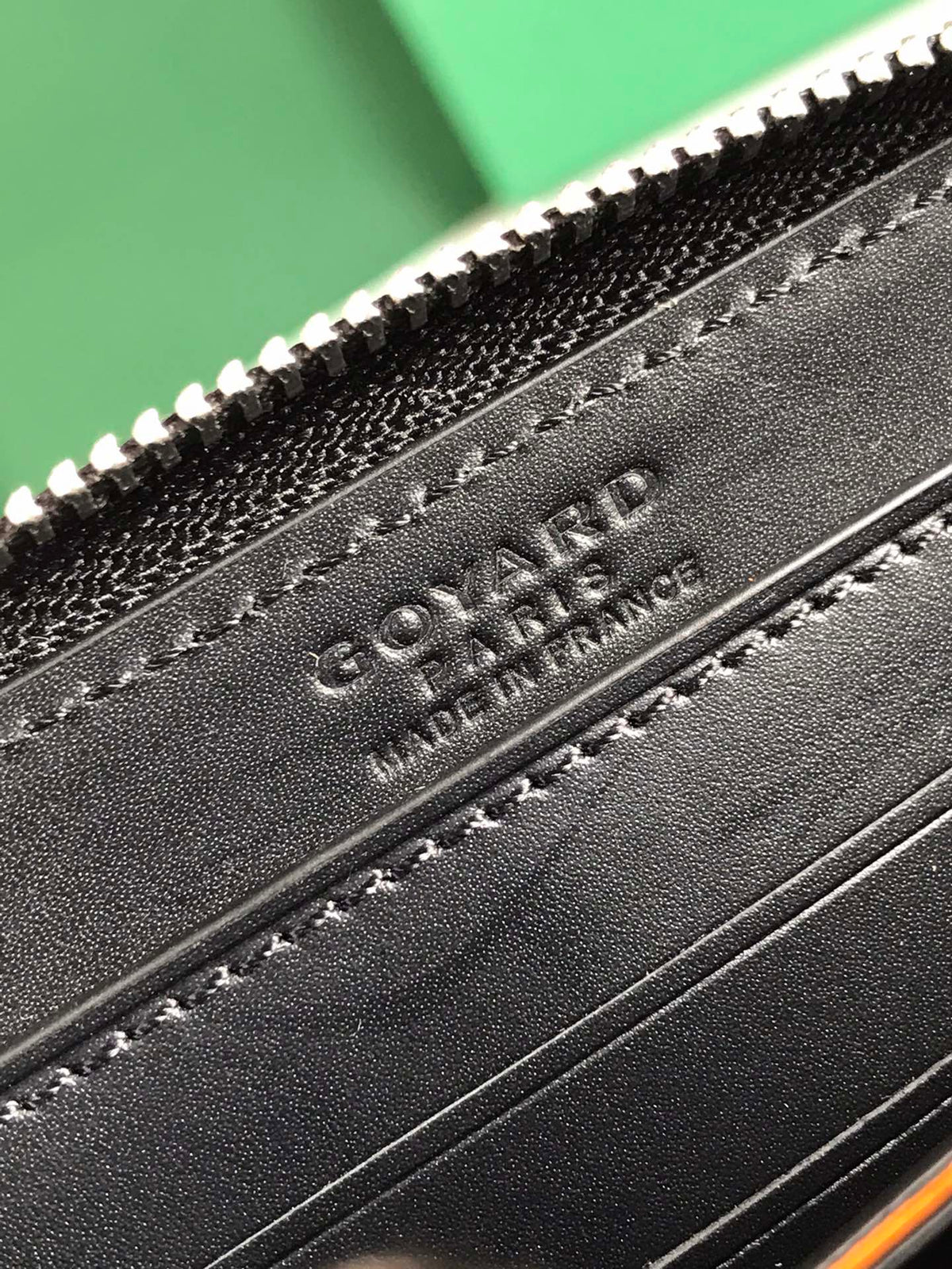 Goyard Matignon Mini Wallet 11 in Black Goyardine Canvas and Calfskin